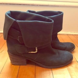 Donald J. Pliner leather convertible booties.